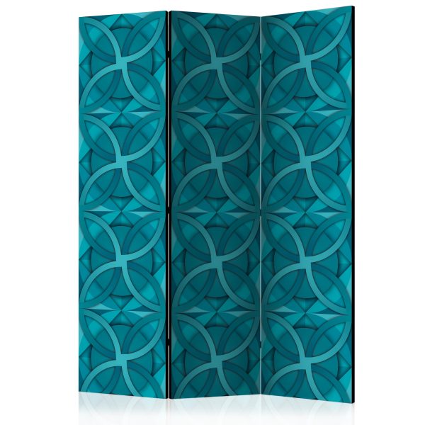 Paraván – Geometric Turquoise [Room Dividers] Paraván – Geometric Turquoise [Room Dividers]