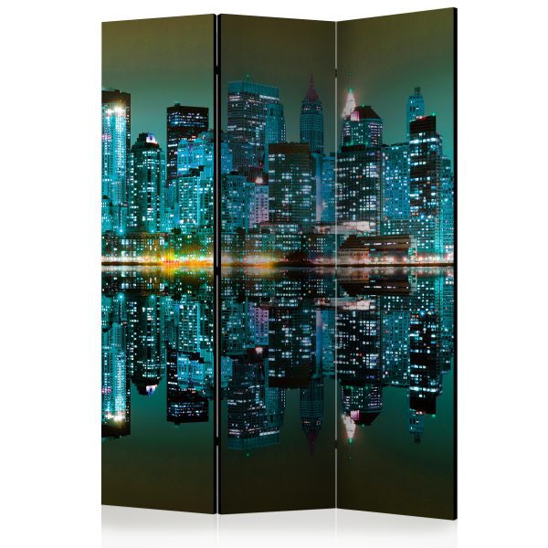 Paraván – Gold reflections – NYC II [Room Dividers] Paraván – Gold reflections – NYC II [Room Dividers]