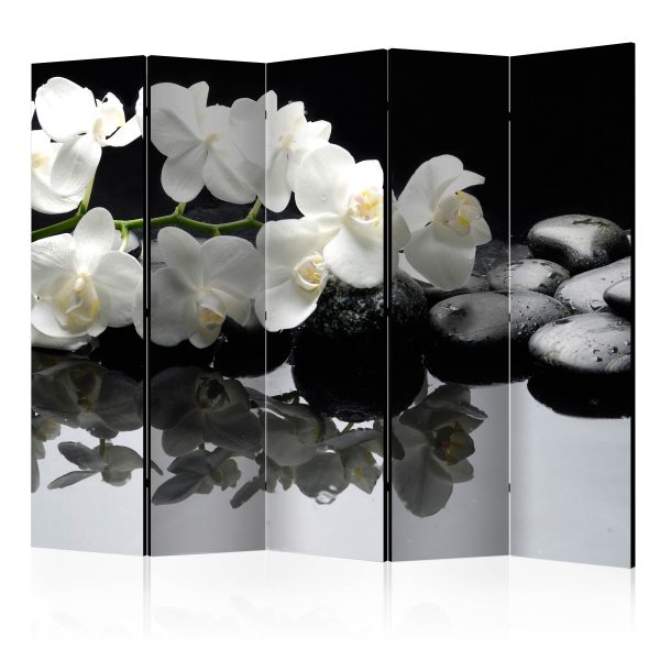 Paraván – Spa, Stones and Orchid [Room Dividers] Paraván – Spa, Stones and Orchid [Room Dividers]