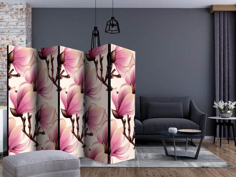 Paraván – Blooming Magnolias II [Room Dividers] Paraván – Blooming Magnolias II [Room Dividers]