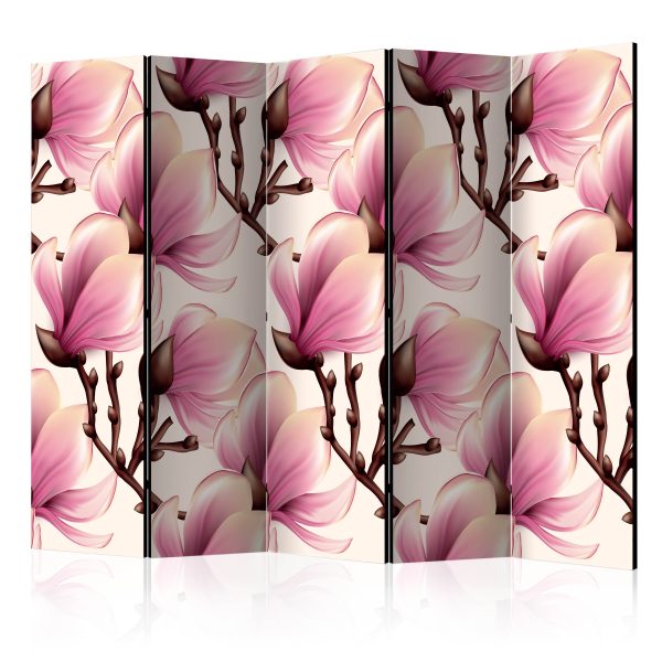 Paraván – Blooming Magnolias [Room Dividers] Paraván – Blooming Magnolias [Room Dividers]