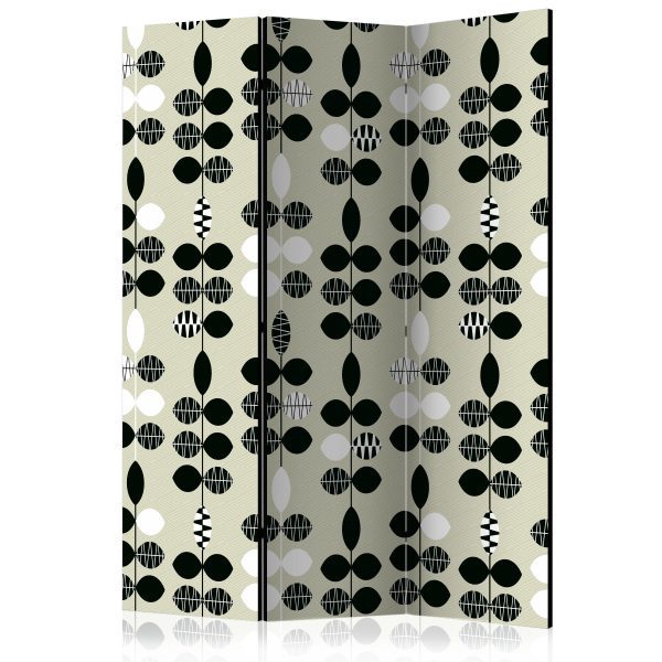 Paraván – Black and White Dots II [Room Dividers] Paraván – Black and White Dots II [Room Dividers]