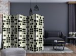 Paraván – Black and White Dots II [Room Dividers] Paraván – Black and White Dots II [Room Dividers]