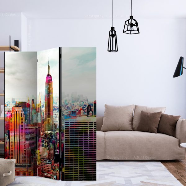 Paraván – Colors of New York City [Room Dividers] Paraván – Colors of New York City [Room Dividers]