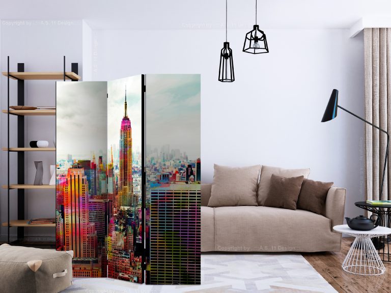 Paraván – Colors of New York City [Room Dividers] Paraván – Colors of New York City [Room Dividers]