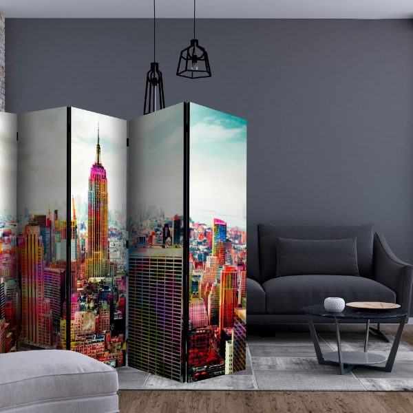 Paraván – Colors of New York City II [Room Dividers] Paraván – Colors of New York City II [Room Dividers]
