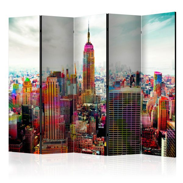Paraván – Colors of New York City II [Room Dividers] Paraván – Colors of New York City II [Room Dividers]