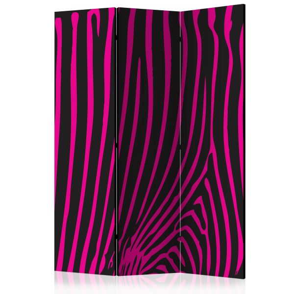 Paraván – Zebra pattern (violet) [Room Dividers] Paraván – Zebra pattern (violet) [Room Dividers]