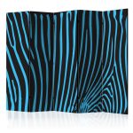 Paraván – Zebra pattern (turquoise) II [Room Dividers] Paraván – Zebra pattern (turquoise) II [Room Dividers]