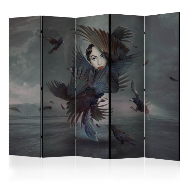 Paraván – Covered in feathers II [Room Dividers] Paraván – Covered in feathers II [Room Dividers]