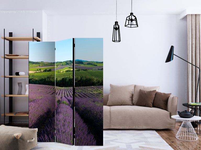 Paraván – Lavender fields [Room Dividers] Paraván – Lavender fields [Room Dividers]