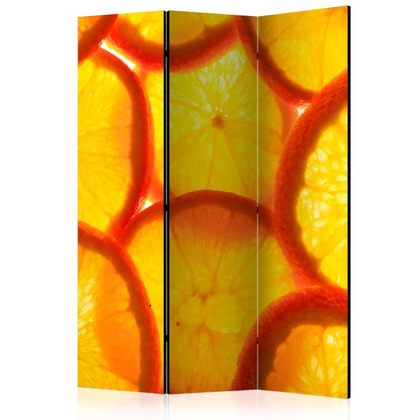 Paraván – Orange Hue of Art Expression  II [Room Dividers] Paraván – Orange Hue of Art Expression  II [Room Dividers]
