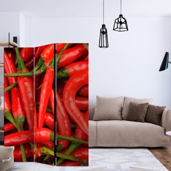 Paraván – chili pepper – background [Room Dividers] Paraván – chili pepper – background [Room Dividers]