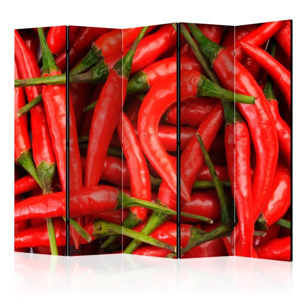Paraván – chili pepper – background [Room Dividers] Paraván – chili pepper – background [Room Dividers]