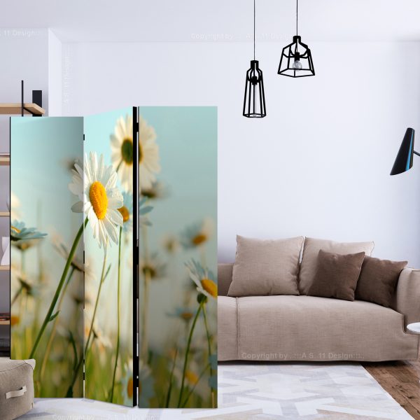 Paraván – Daisies – spring meadow [Room Dividers] Paraván – Daisies – spring meadow [Room Dividers]