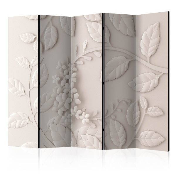 Paraván – Paper Flowers (Cream) II [Room Dividers] Paraván – Paper Flowers (Cream) II [Room Dividers]