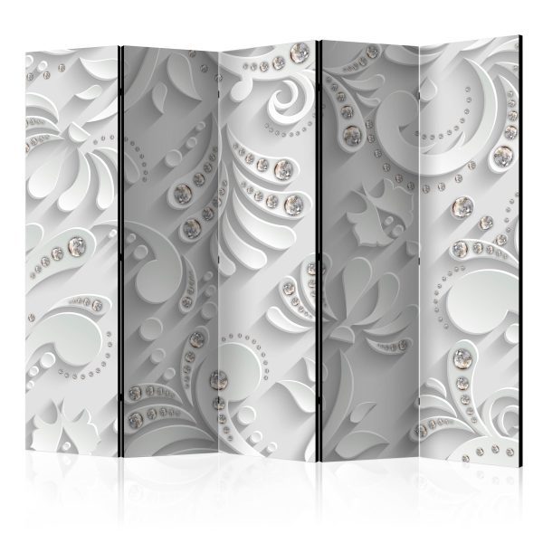 Paraván – Flowers with Crystals II [Room Dividers] Paraván – Flowers with Crystals II [Room Dividers]