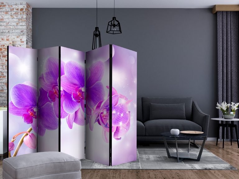 Paraván – Purple Orchids II [Room Dividers] Paraván – Purple Orchids II [Room Dividers]