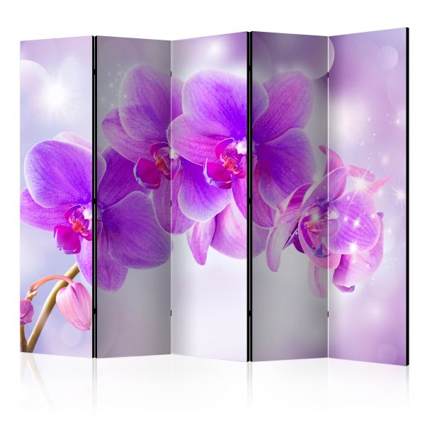 Paraván – Purple Orchids [Room Dividers] Paraván – Purple Orchids [Room Dividers]