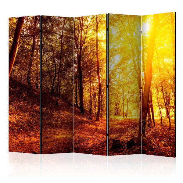 Paraván – Autumn, forest and leaves II [Room Dividers] Paraván – Autumn, forest and leaves II [Room Dividers]
