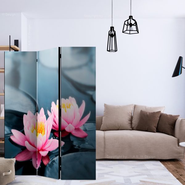Paraván – Lotus blossoms [Room Dividers] Paraván – Lotus blossoms [Room Dividers]