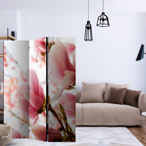 Paraván – Pink magnolia [Room Dividers] Paraván – Pink magnolia [Room Dividers]