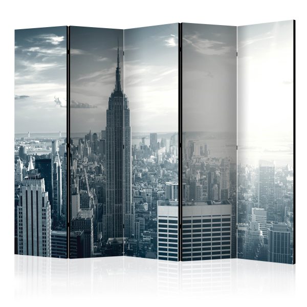 Paraván – Amazing view to New York Manhattan at sunrise II [Room Dividers] Paraván – Amazing view to New York Manhattan at sunrise II [Room Dividers]