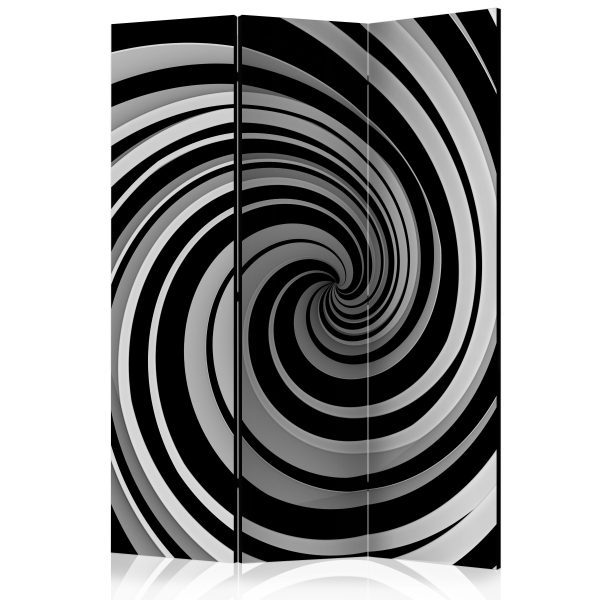 Paraván – Black and white swirl II [Room Dividers] Paraván – Black and white swirl II [Room Dividers]