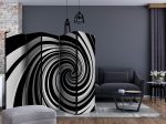 Paraván – Black and white swirl II [Room Dividers] Paraván – Black and white swirl II [Room Dividers]