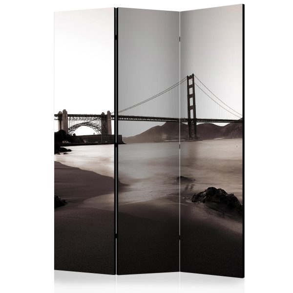 Paraván – San Francisco: Golden Gate Bridge in black and white II [Room Dividers] Paraván – San Francisco: Golden Gate Bridge in black and white II [Room Dividers]