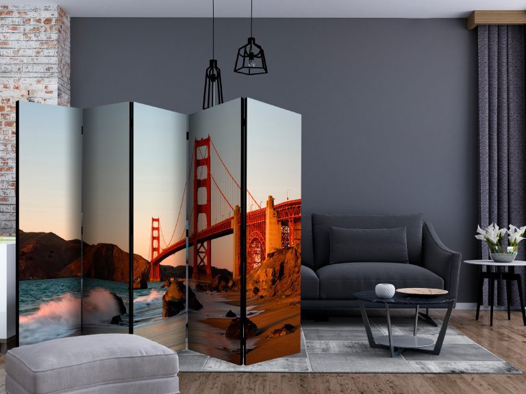 Paraván – Golden Gate Bridge – sunset, San Francisco II [Room Dividers] Paraván – Golden Gate Bridge – sunset, San Francisco II [Room Dividers]