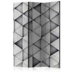 Paraván – Grey Triangles [Room Dividers] Paraván – Grey Triangles [Room Dividers]
