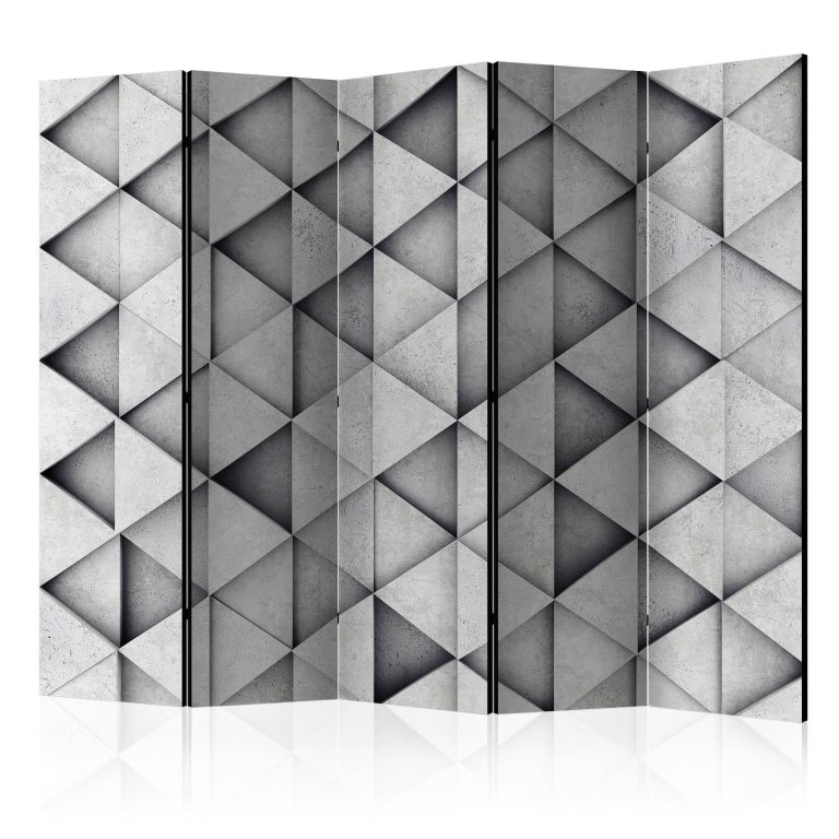 Paraván – Grey Triangles II [Room Dividers] Paraván – Grey Triangles II [Room Dividers]
