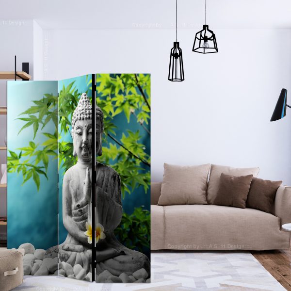 Paraván – Buddha: Beauty of Meditation [Room Dividers] Paraván – Buddha: Beauty of Meditation [Room Dividers]