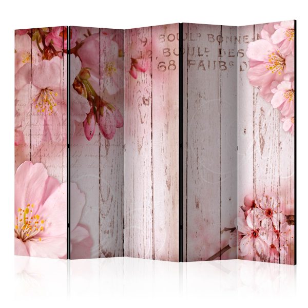 Paraván – Pink apple blossoms II [Room Dividers] Paraván – Pink apple blossoms II [Room Dividers]
