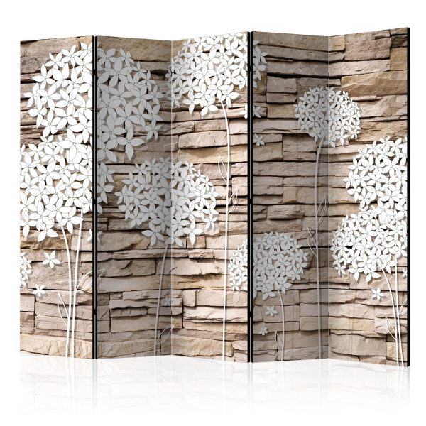 Paraván – Flowers with Crystals [Room Dividers] Paraván – Flowers with Crystals [Room Dividers]