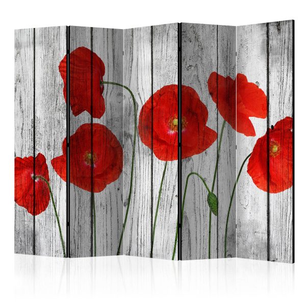 Paraván – Tale of Red Poppies II [Room Dividers] Paraván – Tale of Red Poppies II [Room Dividers]