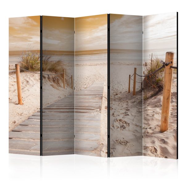 Paraván – On the beach – sepia II [Room Dividers] Paraván – On the beach – sepia II [Room Dividers]
