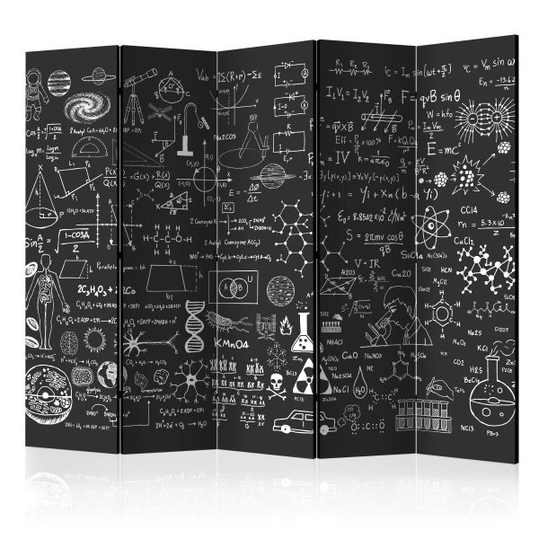Paraván – Science on Chalkboard [Room Dividers] Paraván – Science on Chalkboard [Room Dividers]