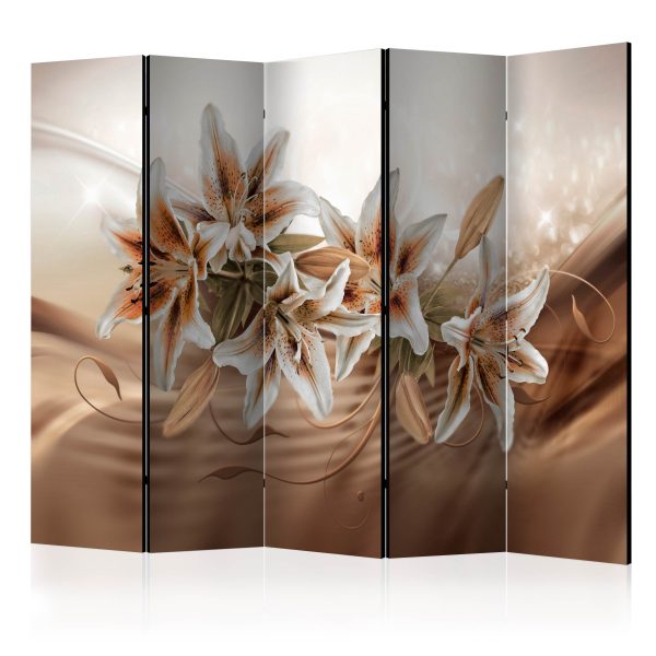 Paraván – Chocolate Lilies II [Room Dividers] Paraván – Chocolate Lilies II [Room Dividers]