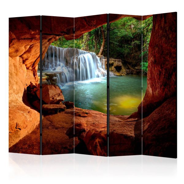 Paraván – Cave: Forest Waterfall II [Room Dividers] Paraván – Cave: Forest Waterfall II [Room Dividers]
