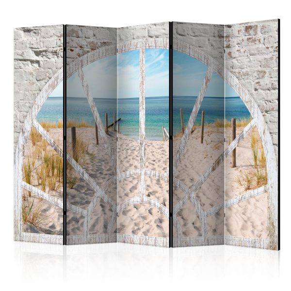Paraván – Window View – Beach II [Room Dividers] Paraván – Window View – Beach II [Room Dividers]