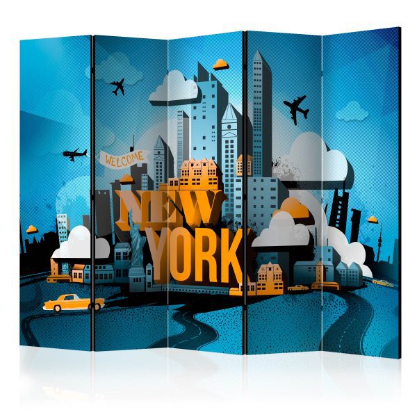 Paraván – New York – yellow taxis II [Room Dividers] Paraván – New York – yellow taxis II [Room Dividers]