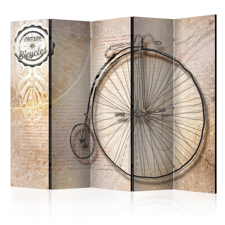 Paraván – Vintage bicycles – sepia II [Room Dividers] Paraván – Vintage bicycles – sepia II [Room Dividers]