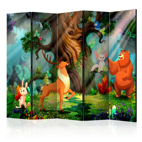 Paraván – Bear and Friends II [Room Dividers] Paraván – Bear and Friends II [Room Dividers]