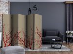 Paraván – Red-hot branches II [Room Dividers] Paraván – Red-hot branches II [Room Dividers]