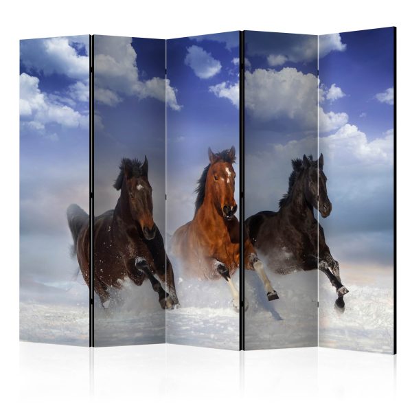 Paraván – Horses in the Snow II [Room Dividers] Paraván – Horses in the Snow II [Room Dividers]