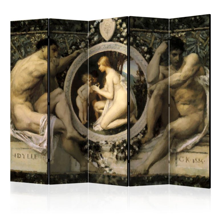 Paraván – Idyll – Gustav Klimt II [Room Dividers] Paraván – Idyll – Gustav Klimt II [Room Dividers]