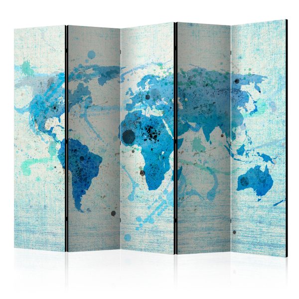 Paraván – Cruising and sailing –  The World map II [Room Dividers] Paraván – Cruising and sailing –  The World map II [Room Dividers]