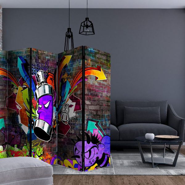 Paraván – Graffiti: Colourful attack II [Room Dividers] Paraván – Graffiti: Colourful attack II [Room Dividers]